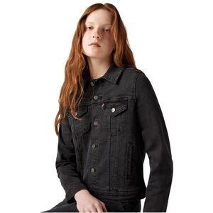 Levi's Women’s Trucker Jacket. Black Gray Size M #1643